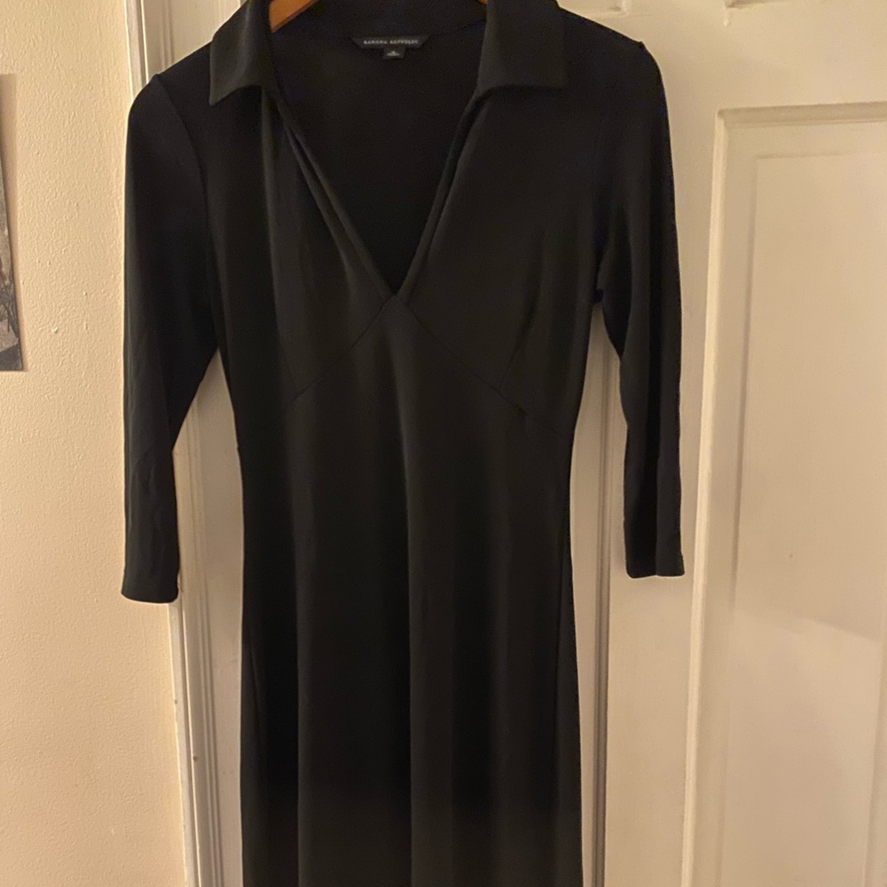 Sexy black, drapey dress